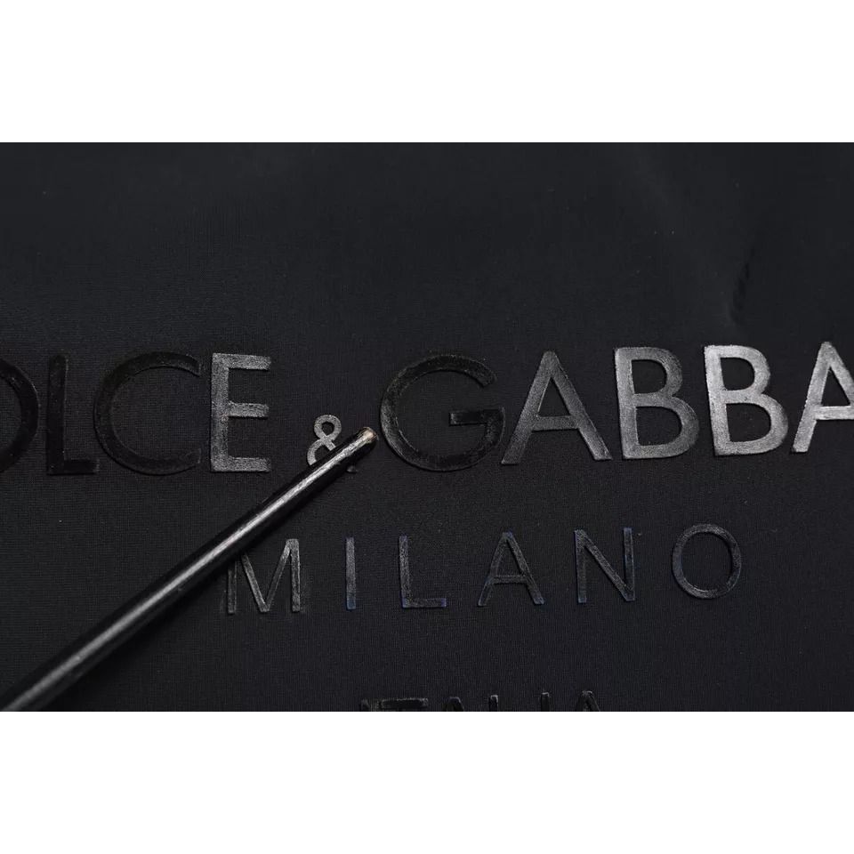 Dolce & Gabbana Black Canvas DG Logo Print Shopping Hand Tote Bag