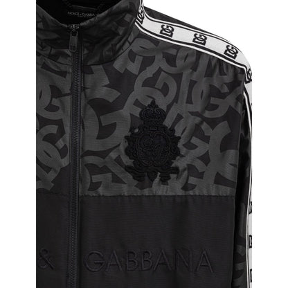 Dolce & Gabbana Black Polyester Shell Jacket 1728,67397976224,Black,Clothing,Dolce & Gabbana,Jackets & Coats - Clothing,Jackets - Men - Clothing,Men,Men - Clothing,New with tags,S,Shell Jackets - Jackets & Coats - Clothing