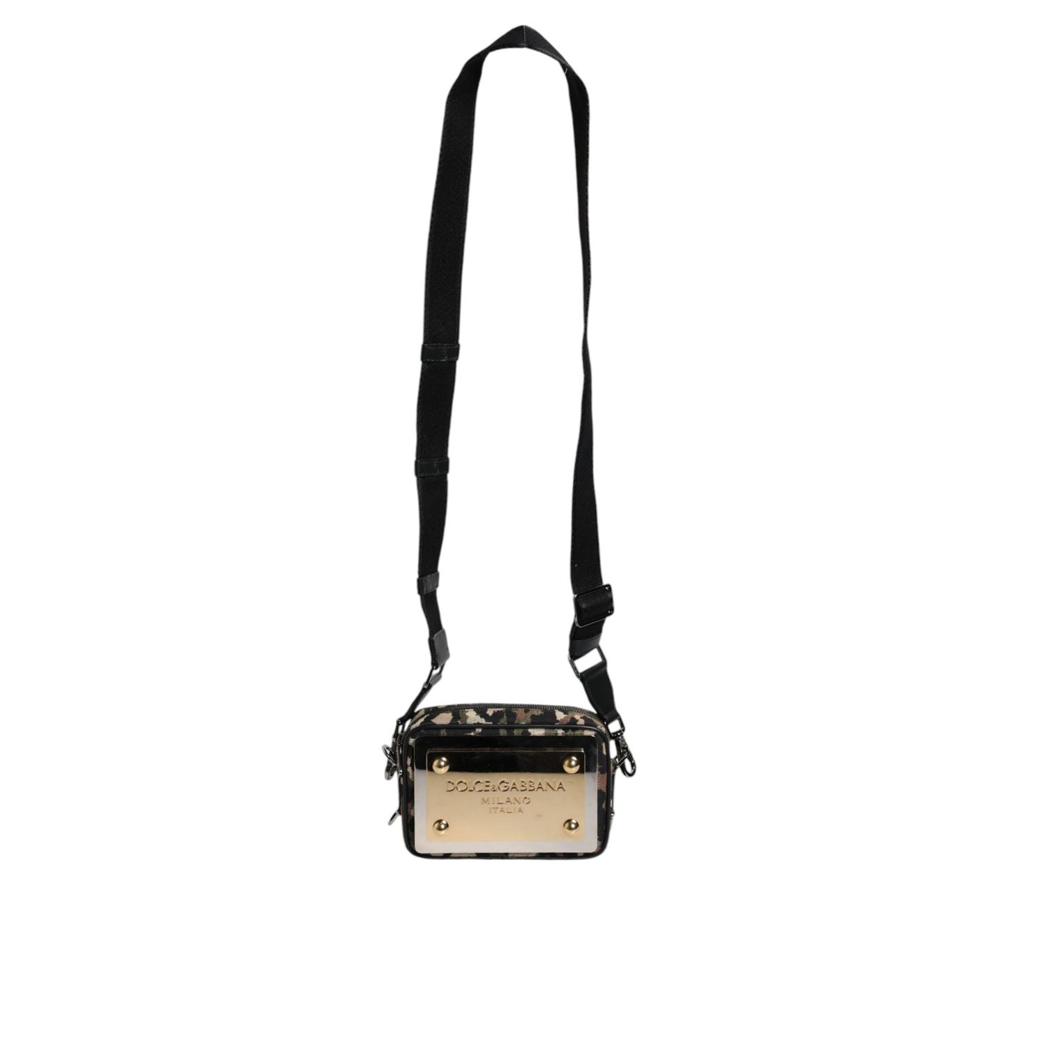 Dolce & Gabbana Multicolor Leopard Jacquard DG Logo Crossbody Bag