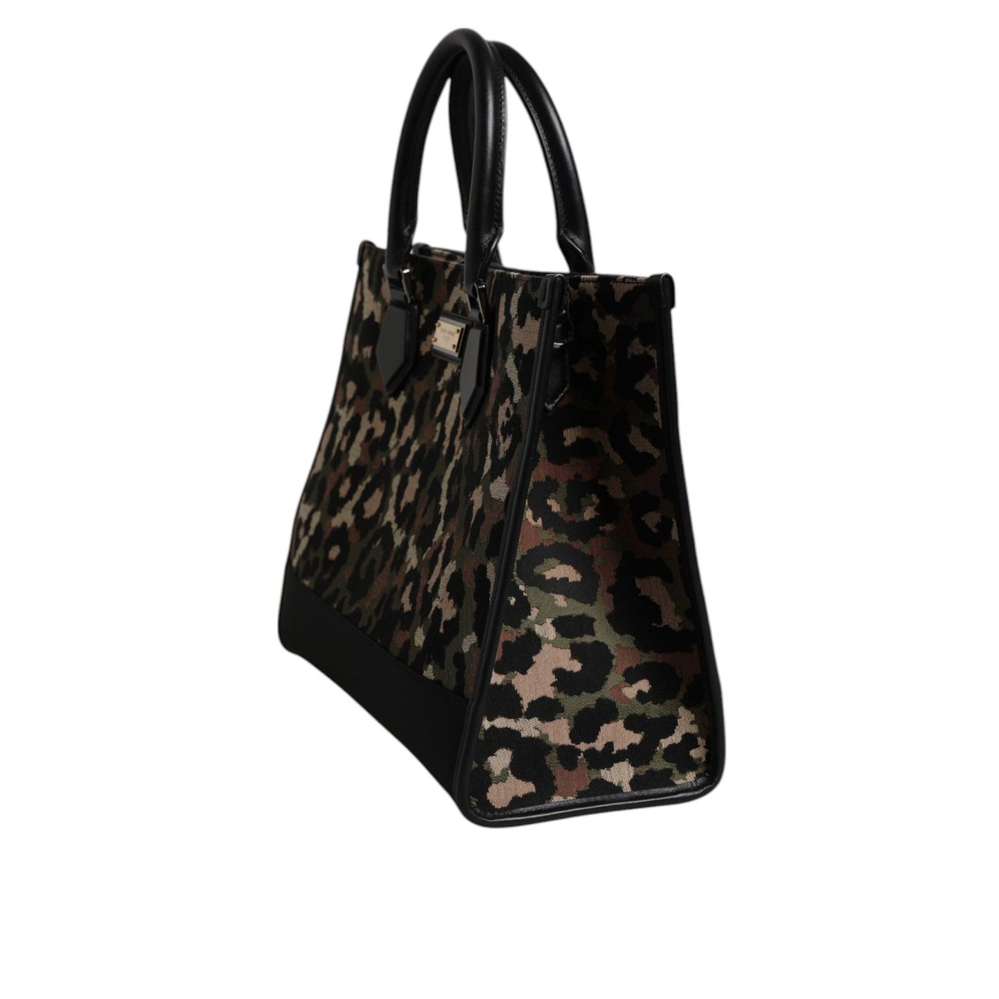 Dolce & Gabbana Multicolor Leopard Shopping Tote Shoulder Bag