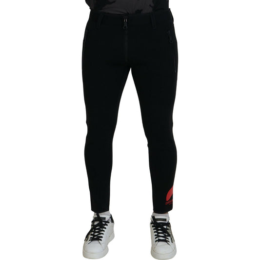 Dsquared² Back Polyamide Slim Fit Logo Print Pants 1728,67345645728,Black,Casual Pants - Pants - Clothing,Clothing,Dsquared²,IT48 | M,Jeans & Pants - Men - Clothing,Material: 80% Polyamide 20% Elastane,Men,Pants - Clothing,Preowned / Defect