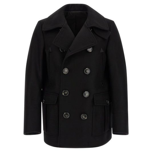 Dsquared² Black Wool Coat