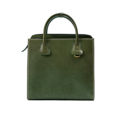 Dsquared² Green Leather Tote Bag