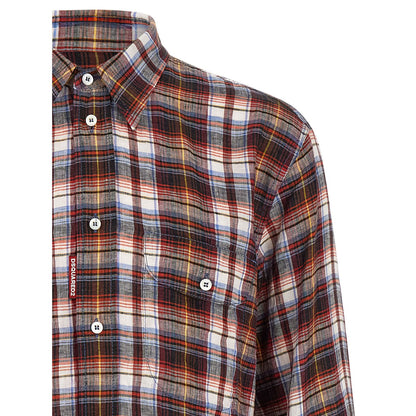 Dsquared² Multicolor Linen Blouse