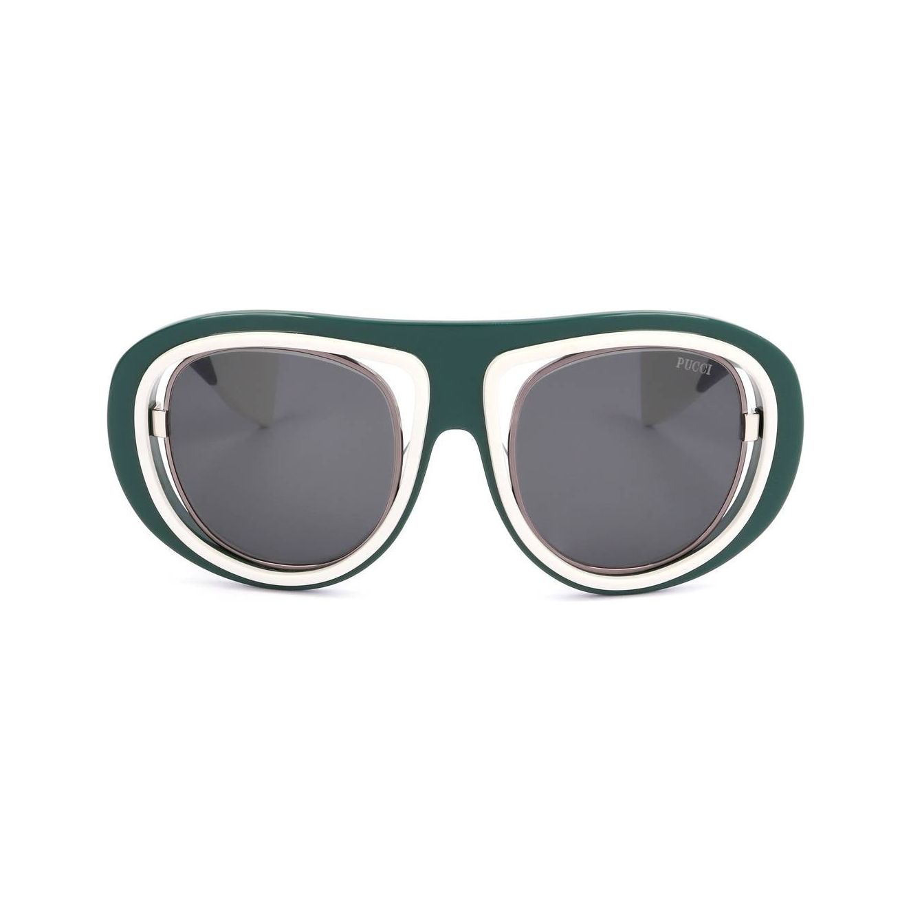 EMILIO PUCCI SUNGLASSES Mod. EP0059 SHINY DARK GREEN
