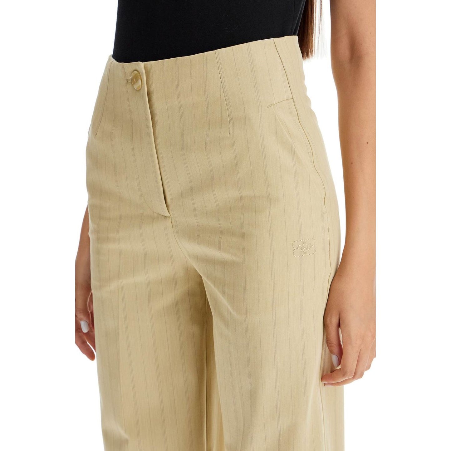 Ganni striped tapered trousers Trousers Ganni