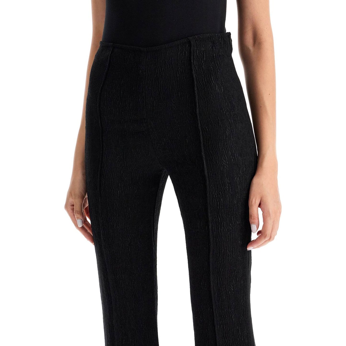 Ganni flared viscose trousers for Trousers Ganni