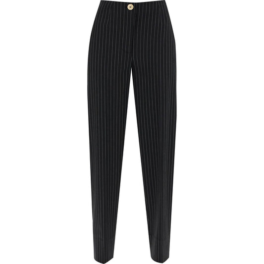 Ganni striped tapered trousers