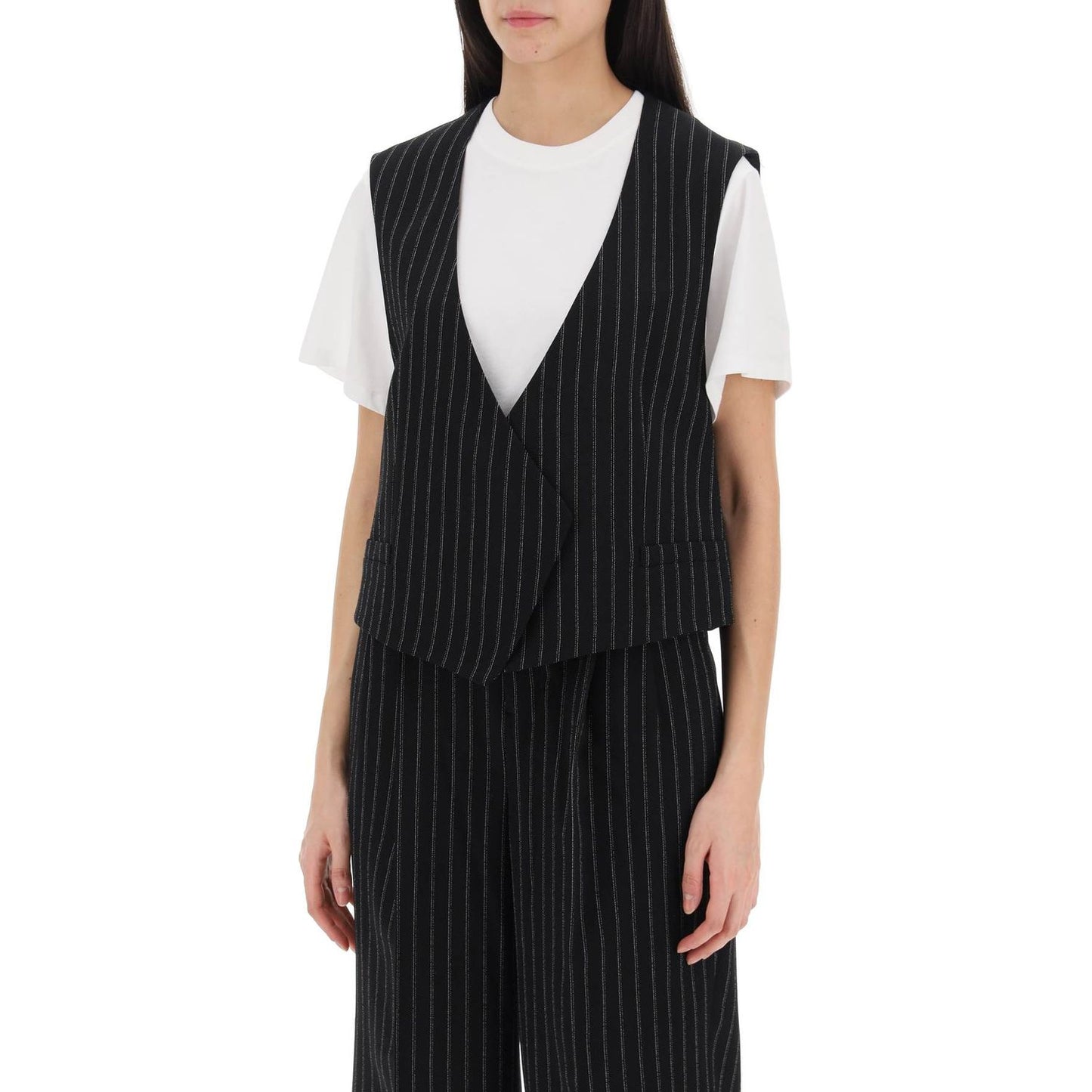 Ami Alexandre Matiussi virgin wool pinstripe waistcoat Jackets Ami Alexandre Matiussi