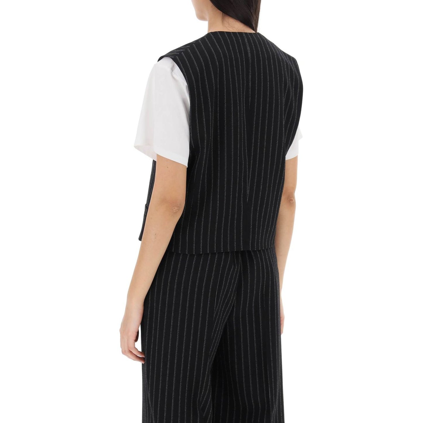 Ami Alexandre Matiussi virgin wool pinstripe waistcoat Jackets Ami Alexandre Matiussi