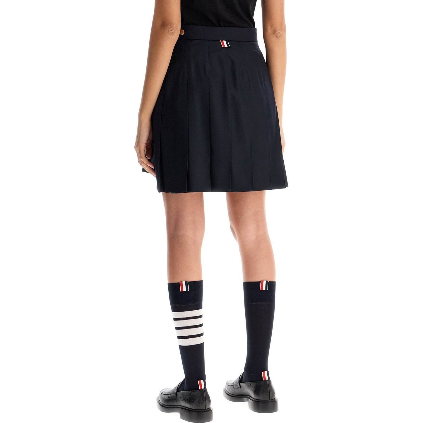 Thom Browne wool pleated mini skirt Skirts Thom Browne