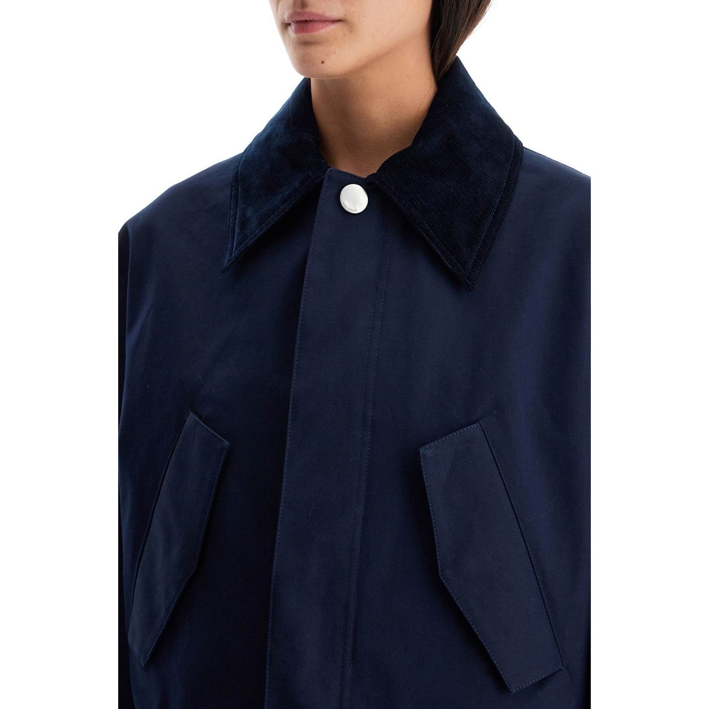 Ami Alexandre Matiussi cropped canvas jacket for women