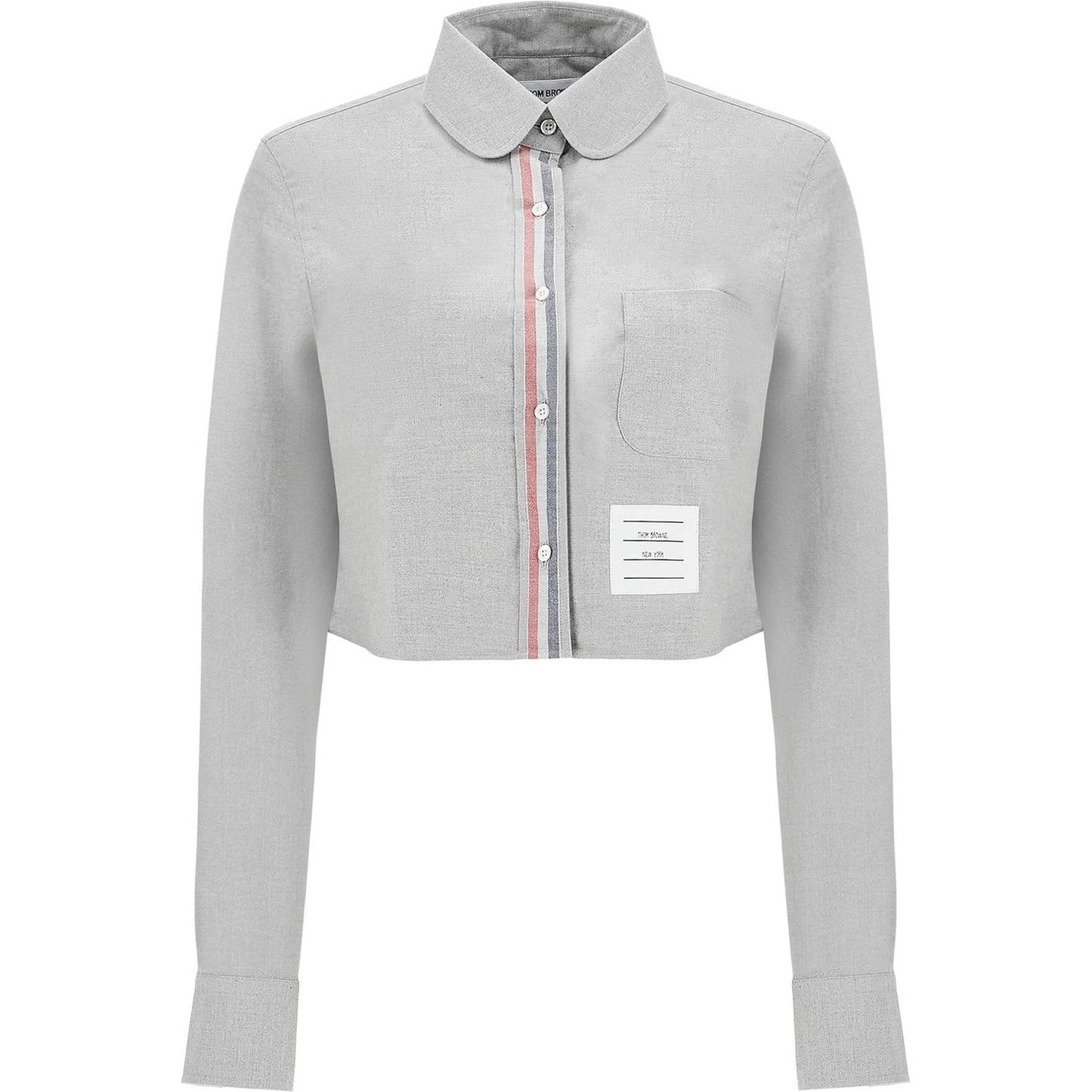 Thom Browne cropped flannel women shirt Topwear Thom Browne