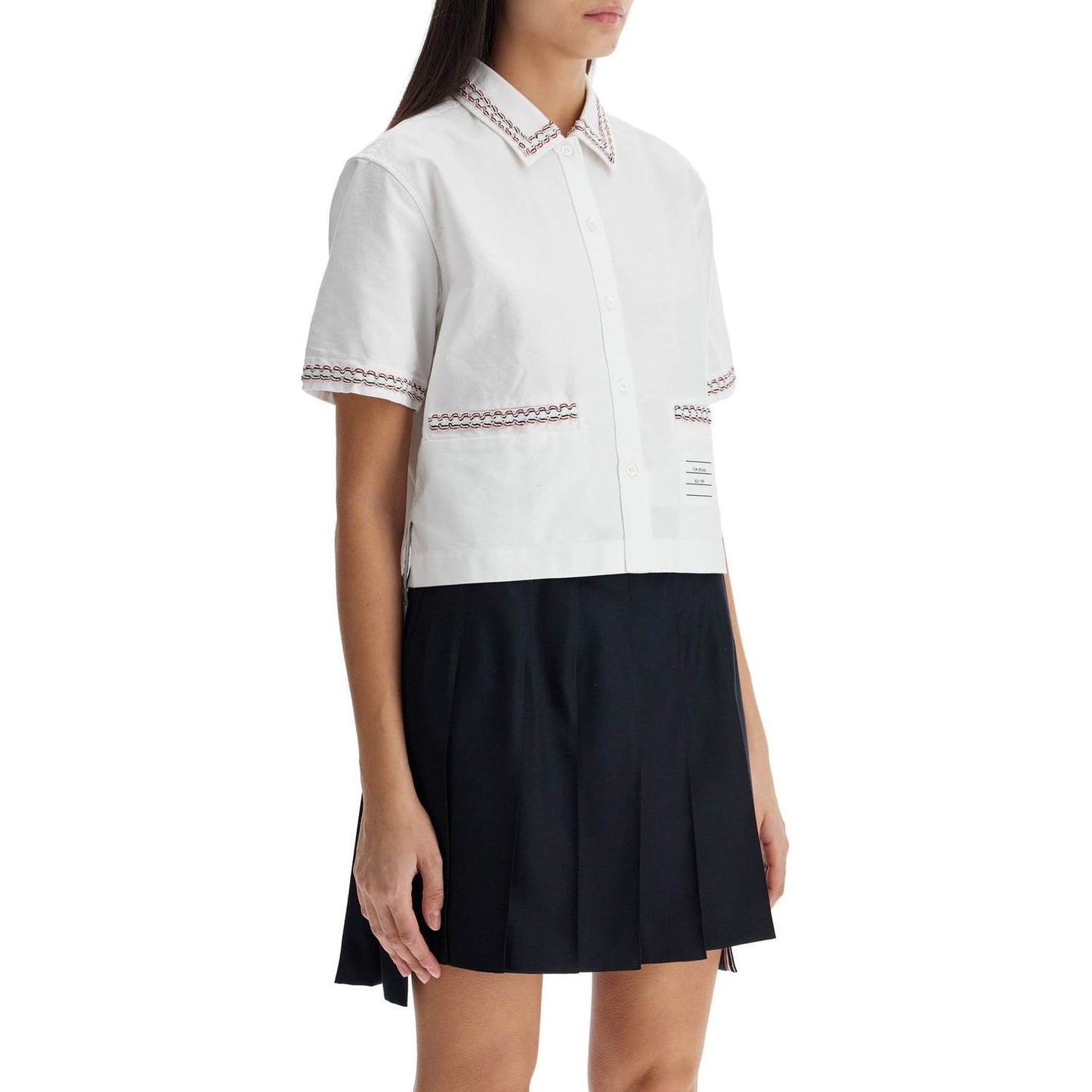 Thom Browne cropped oxford shirt for women Topwear Thom Browne