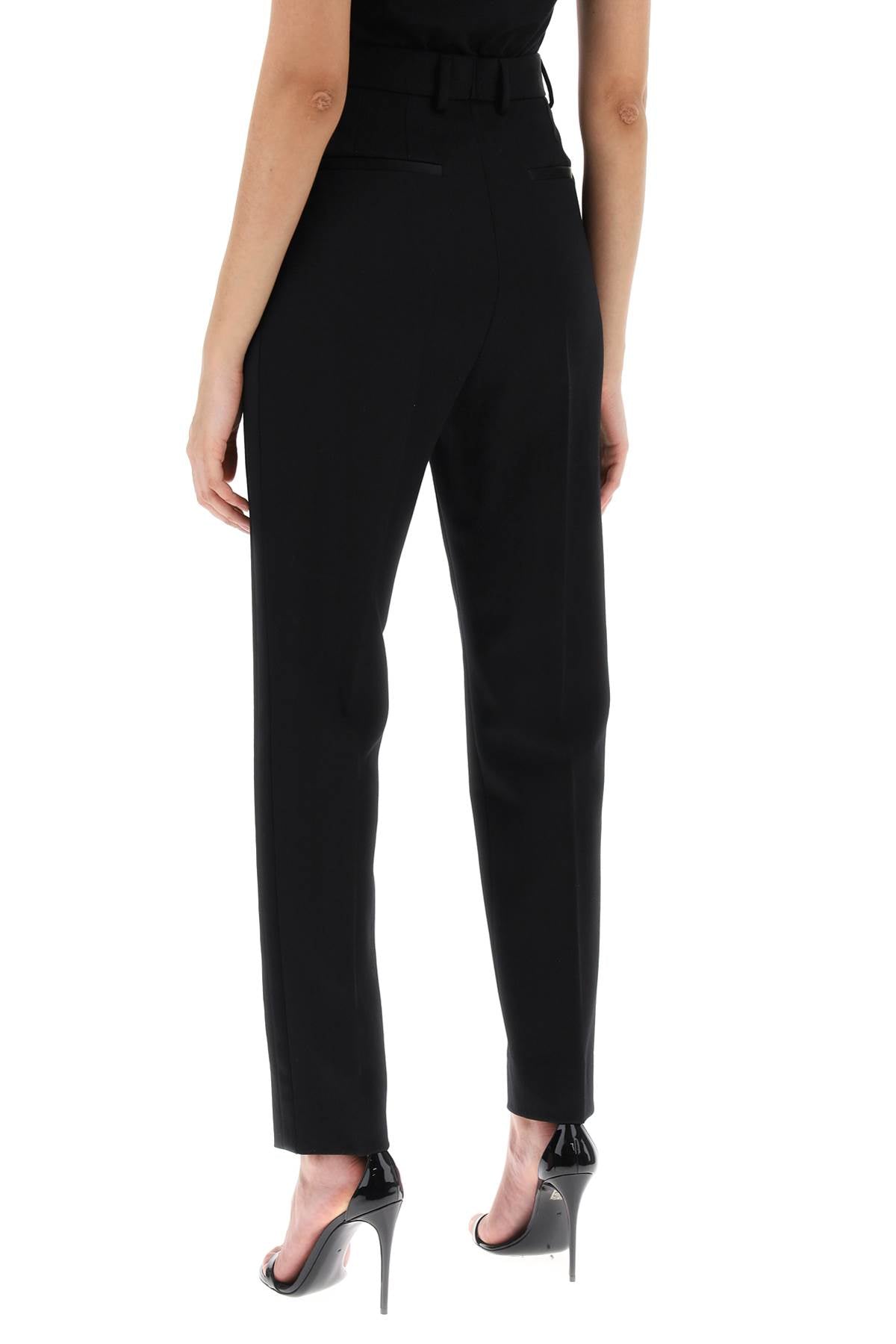 Dolce & Gabbana wool gabardine cigarette pants. Trousers Dolce & Gabbana