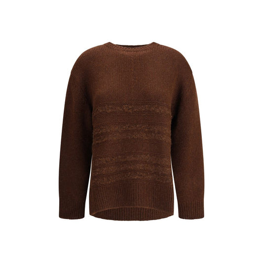 Fabiana Filippi Brown Camel Hair Sweatshirt