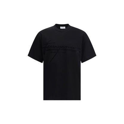 Ferragamo Black Cotton T-Shirt Ferragamo
