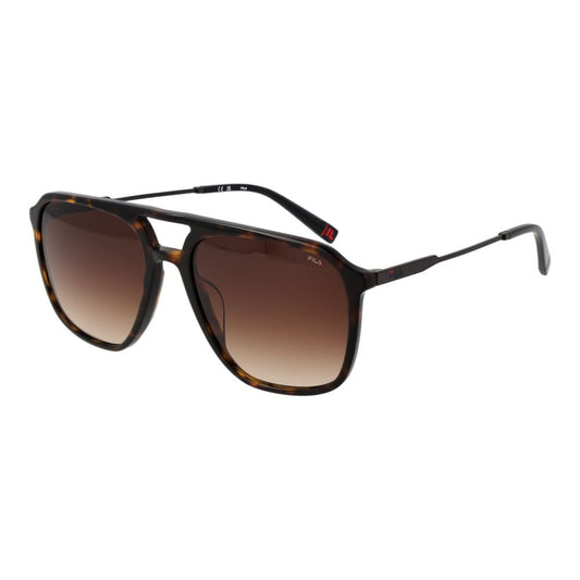 Fila Brown Cellulose Acetate Sunglasses Fila