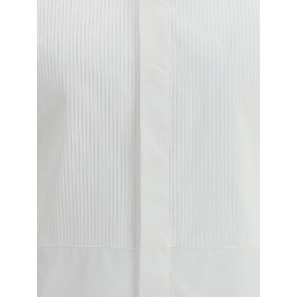 Finamore White Cotton Dress Shirt Finamore