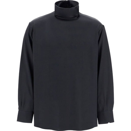 Dolce & Gabbana  pure silk satin turtleneck Shirts Dolce & Gabbana