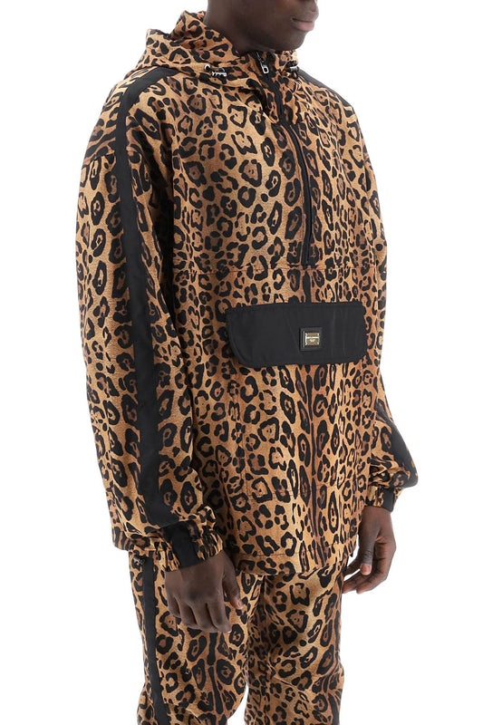 Dolce & Gabbana "leopard print nylon anor Jackets Dolce & Gabbana