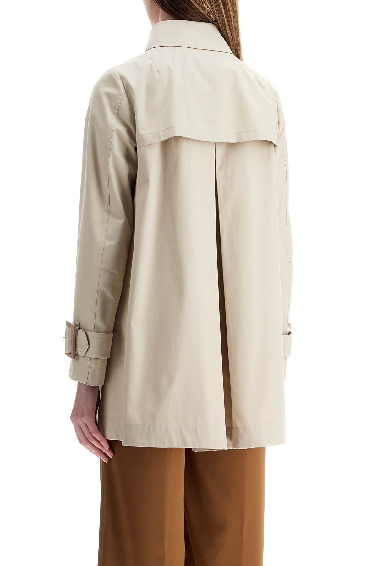 HERNO medium length waterproof beige cotton trench coat with buttons Coats HERNO