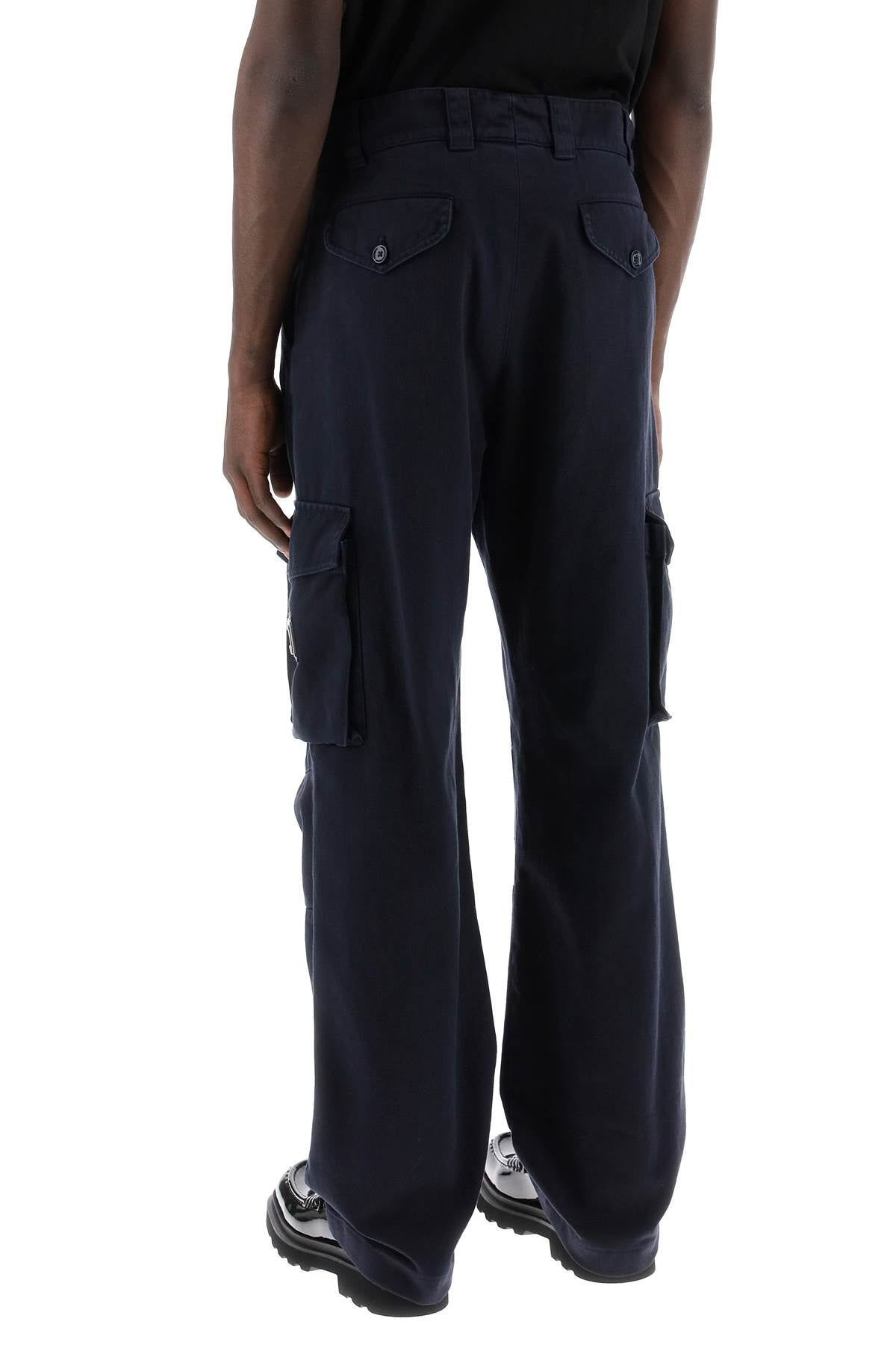 Dolce & Gabbana cargo pants with logo plaque Trousers Dolce & Gabbana