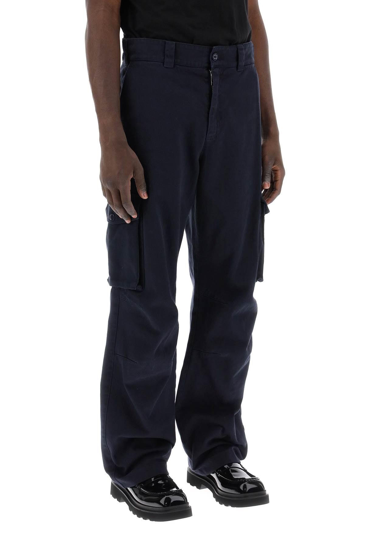 Dolce & Gabbana cargo pants with logo plaque Trousers Dolce & Gabbana