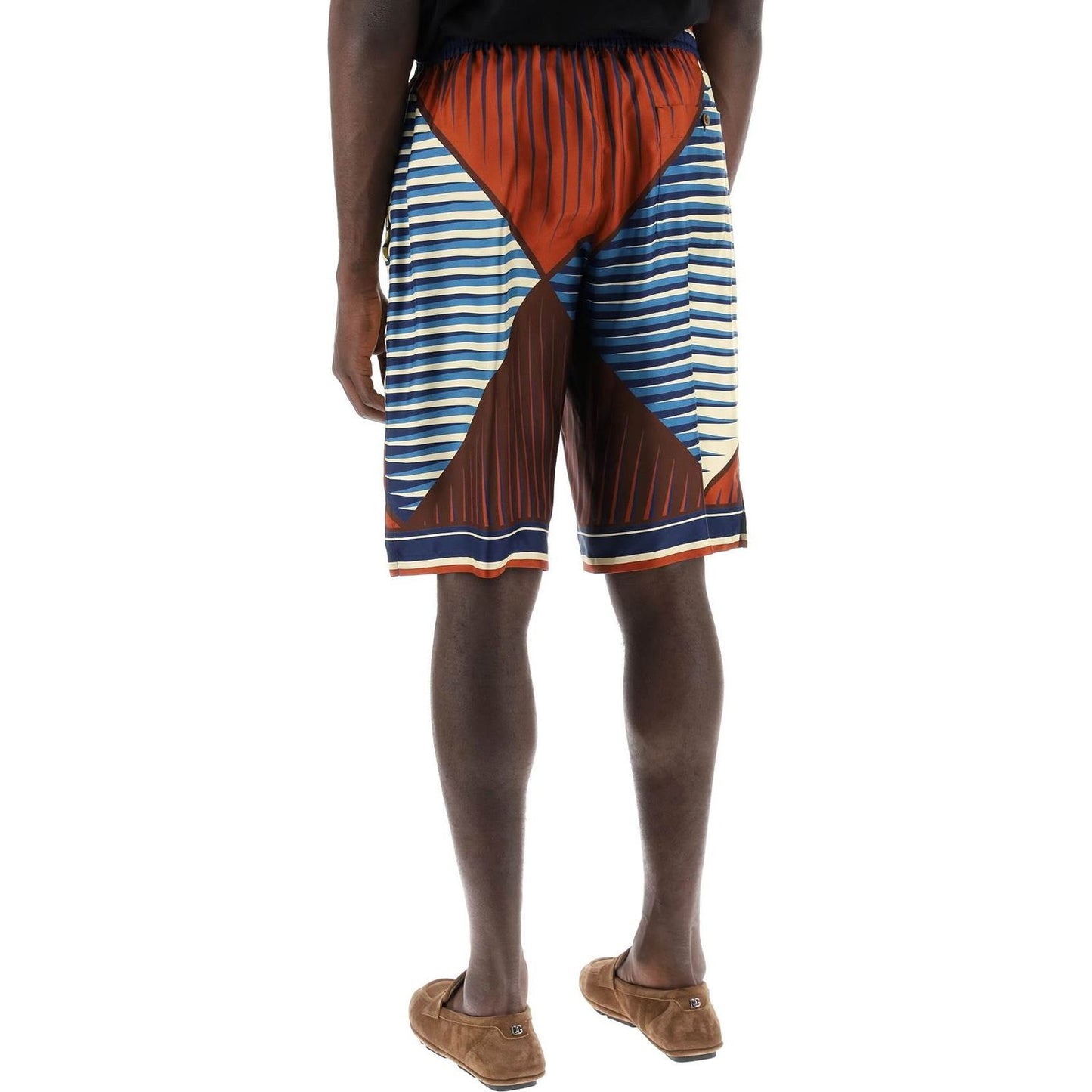 Dolce & Gabbana printed silk bermuda shorts set Short trousers Dolce & Gabbana