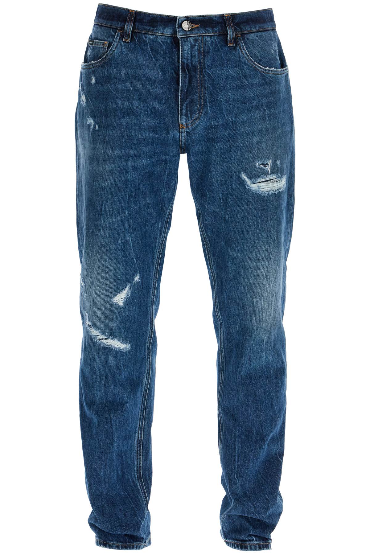 Dolce & Gabbana distressed denim loose fit jeans for men Jeans Dolce & Gabbana