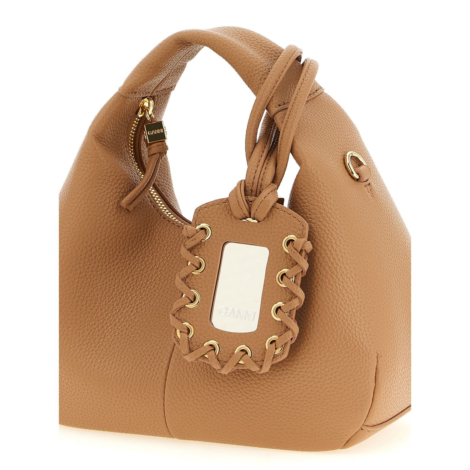 Ganni Beige Polyester Handbag