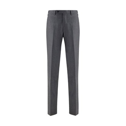 Germano Gray Fleece Wool Dress Pants Germano