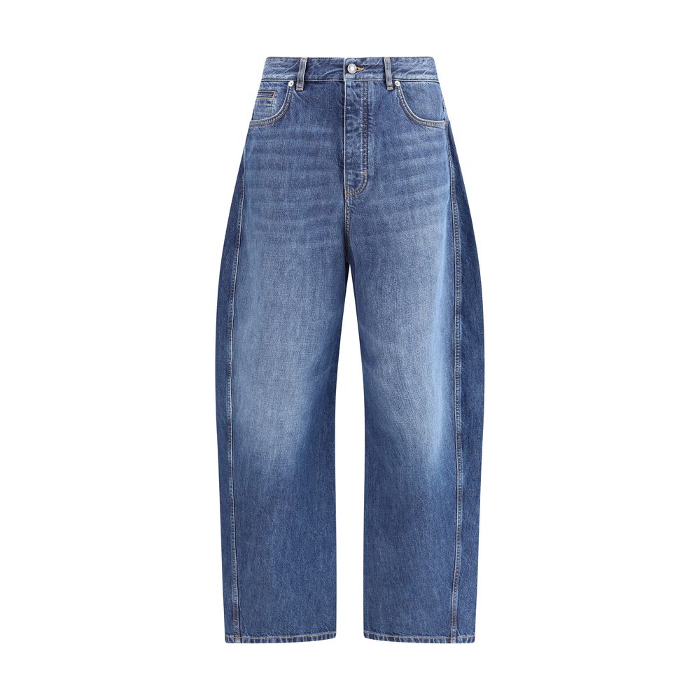 Givenchy Blue Cotton Relaxed Fit Jeans Givenchy