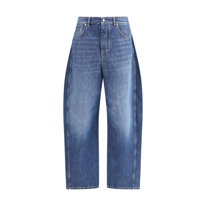 Givenchy Blue Cotton Relaxed Fit Jeans Givenchy