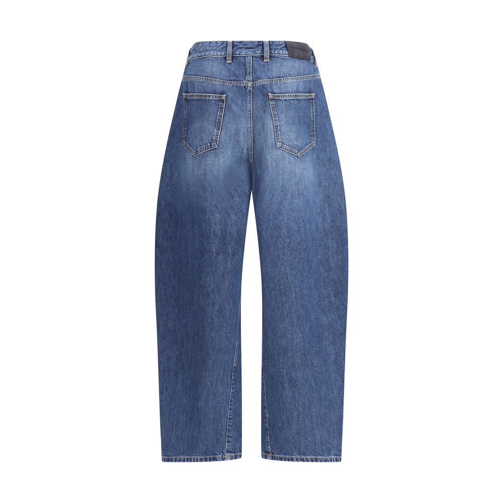 Givenchy Blue Cotton Relaxed Fit Jeans Givenchy
