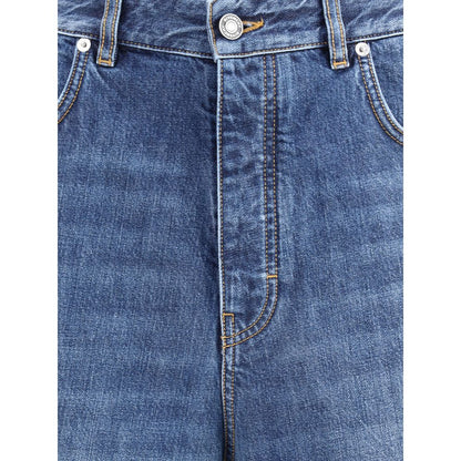Givenchy Blue Cotton Relaxed Fit Jeans Givenchy