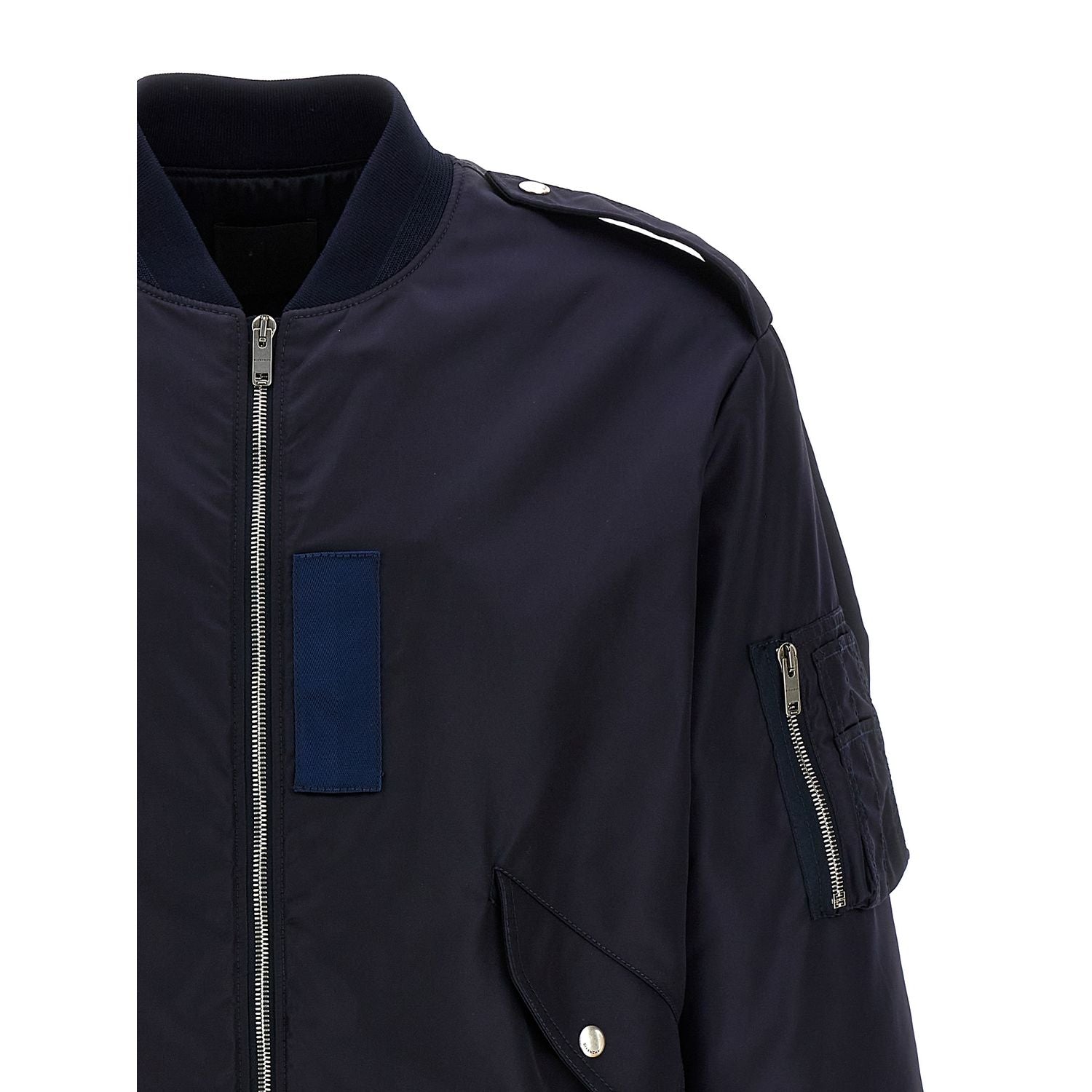 Givenchy Blue Polyamide Bomber