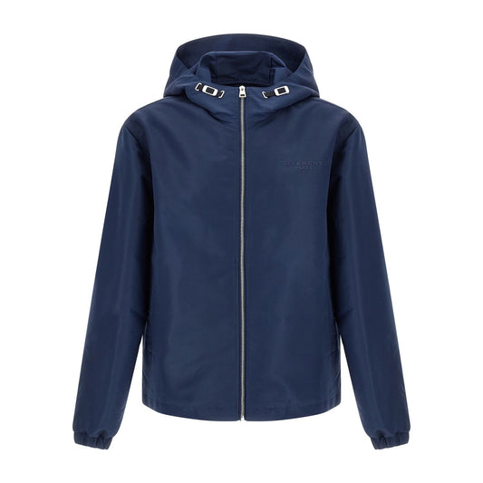 Givenchy Blue Polyester Shell Jacket