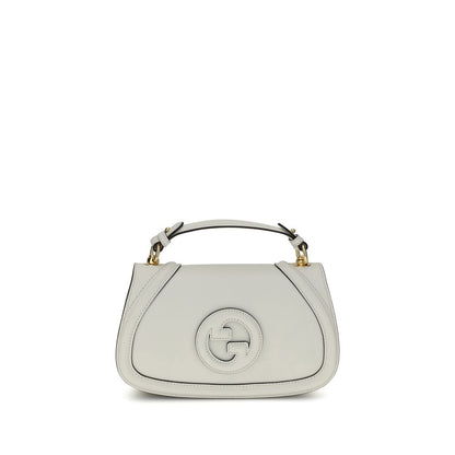 Gucci White Calf Leather Bos Taurus Handbag