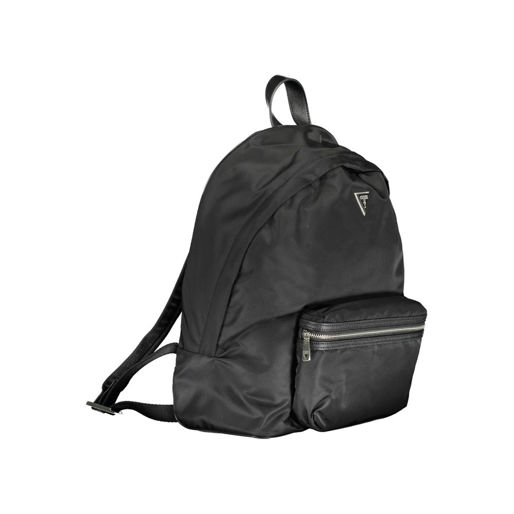 Guess Jeans Nero Nylon Men Backpack