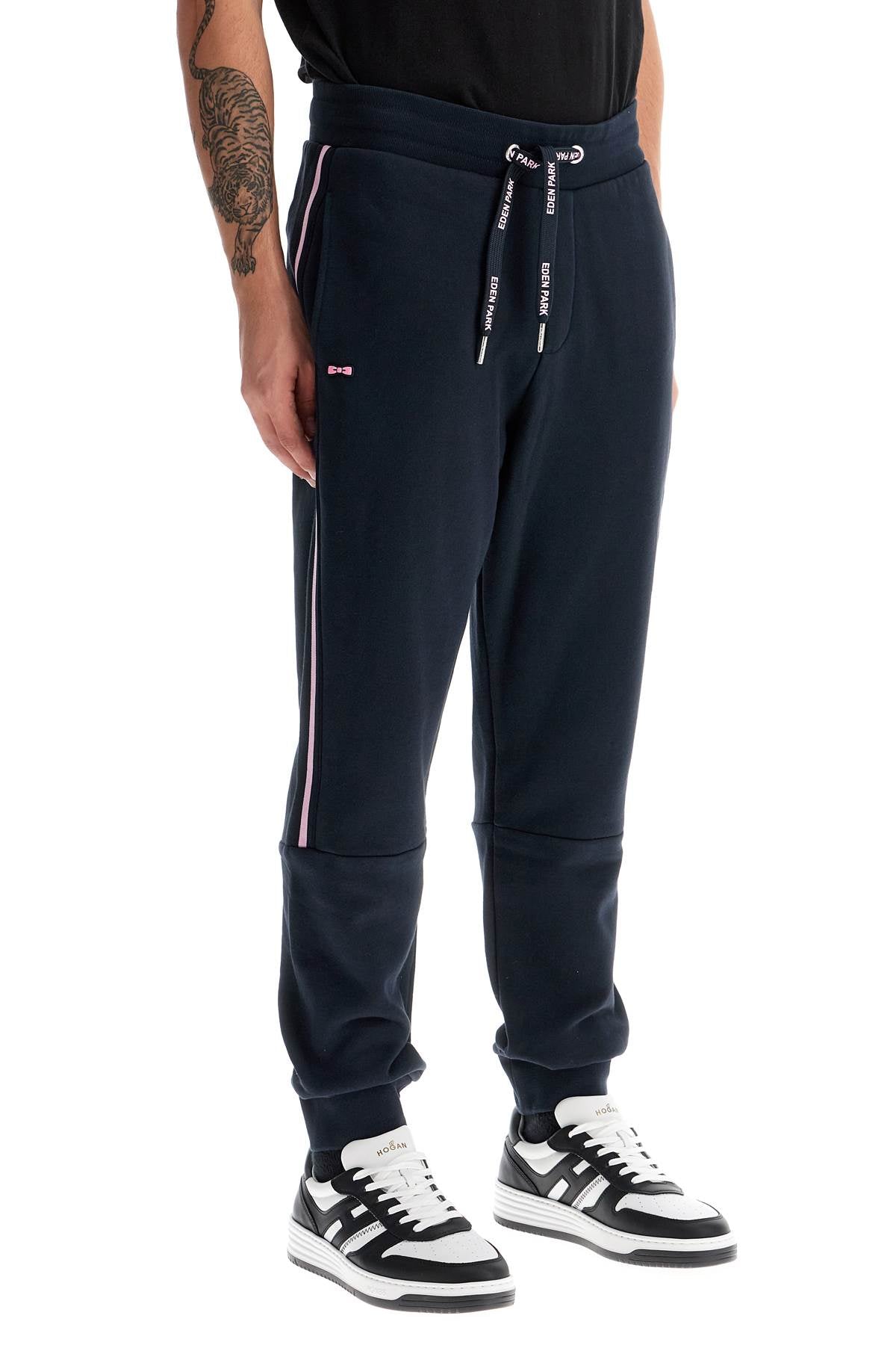 EDEN PARK contrast band joggers with eight Trousers EDEN PARK