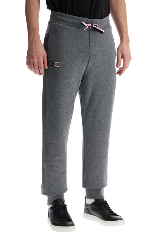 EDEN PARK slim fit high-waisted gray cotton jogging pants Trousers EDEN PARK