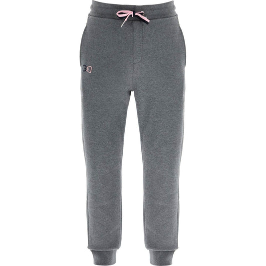 EDEN PARK slim fit high-waisted gray cotton jogging pants Trousers EDEN PARK