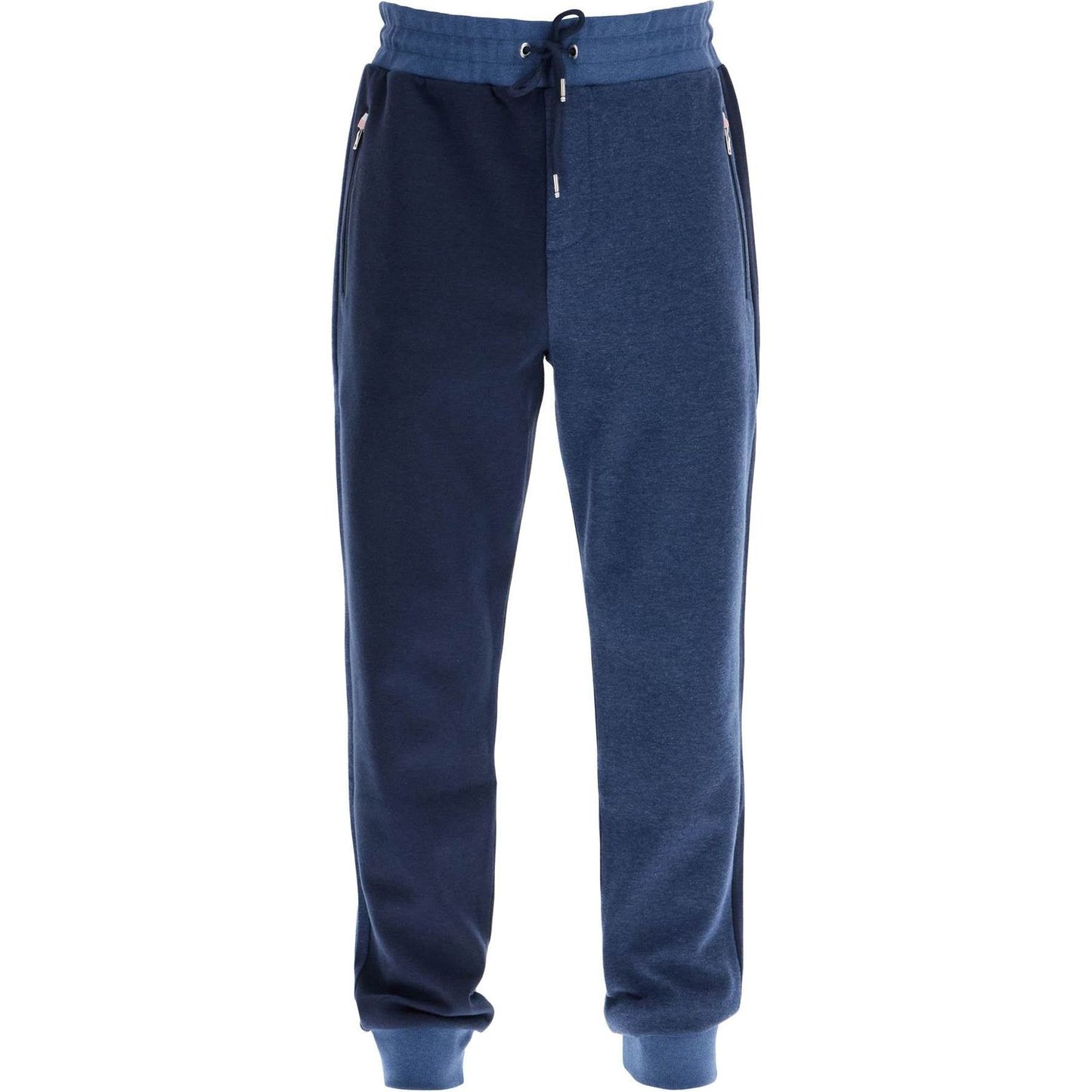 EDEN PARK high-waisted dark blue jogging pants with zip pockets and elastic cuffs