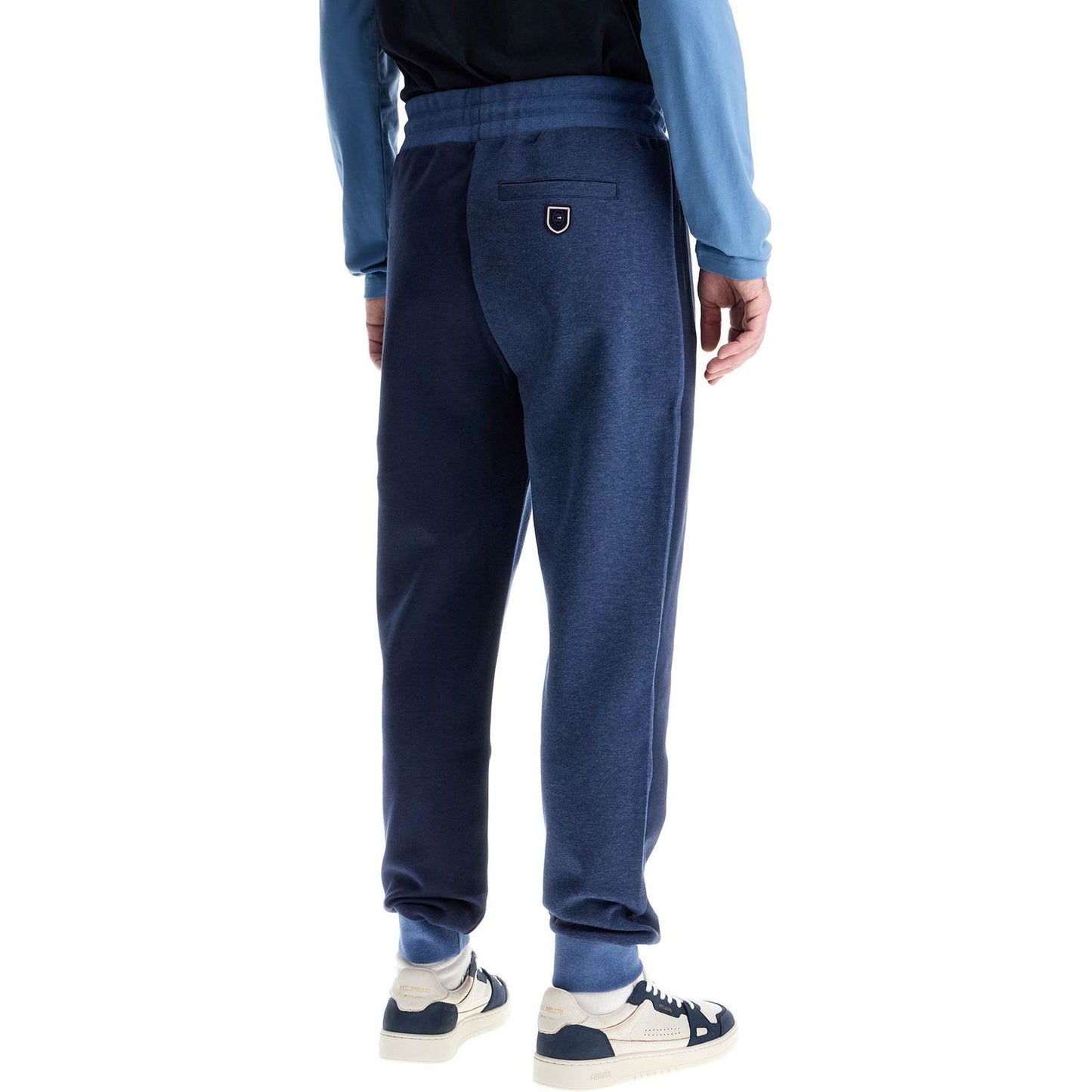 EDEN PARK high-waisted dark blue jogging pants with zip pockets and elastic cuffs