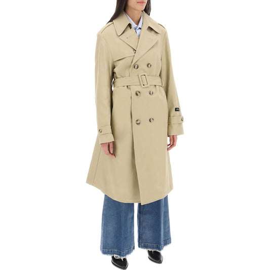 Homme Girls cotton double-breasted trench coat Jackets Homme Girls