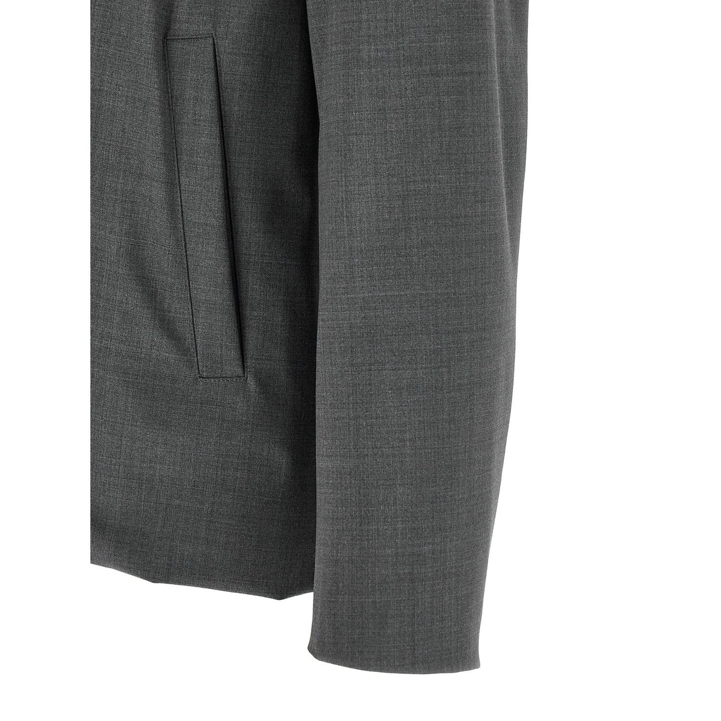 Herno Gray Polyester Full-Length Jacket