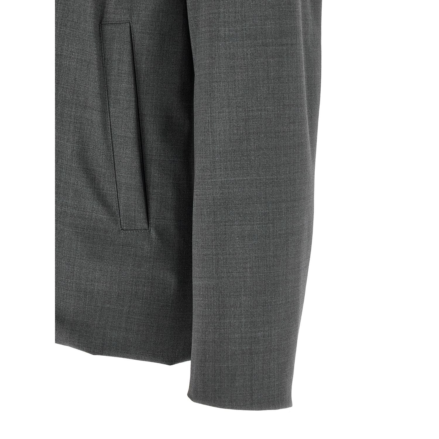Herno Gray Polyester Full-Length Jacket