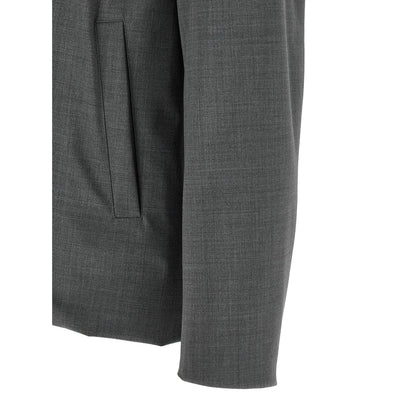 Herno Gray Polyester Full-Length Jacket