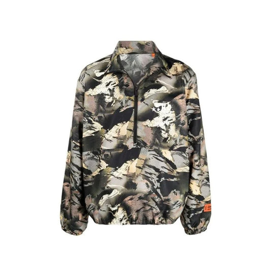 Heron Preston Bicolor Polyamide Shell Jacket 1728,75611013280,Bicolor,Clothing,Heron Preston,Jackets & Coats - Clothing,Men,New with tags,S,Shell Jackets - Jackets & Coats - Clothing